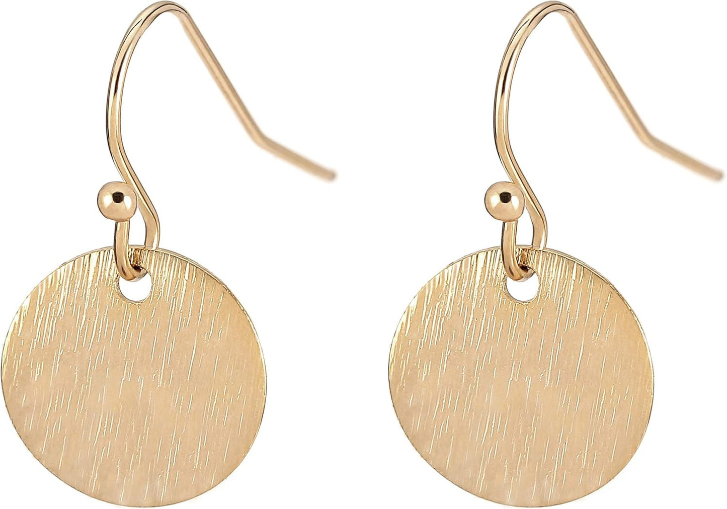 Vintage Golden Plated Round Earrings