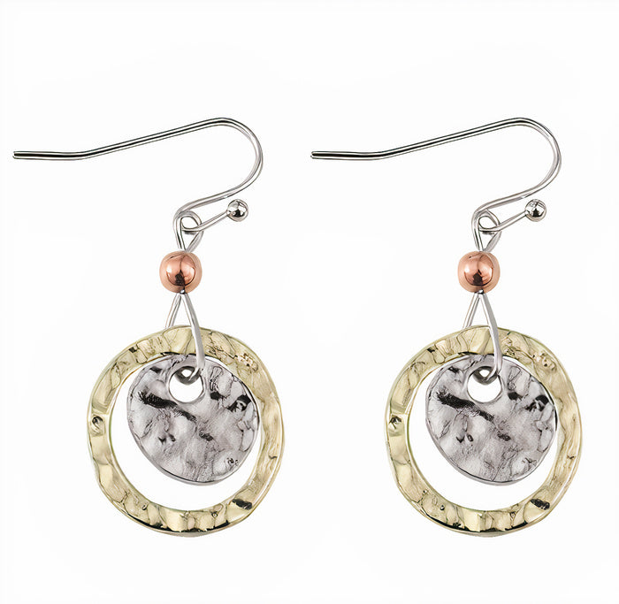 Vintage Rounded Plate Earrings